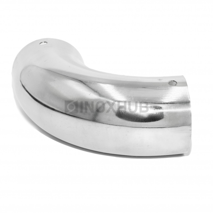 Отвод деревянного или пластикового поручня Ø49.0 мм AISI 201 GRIT 600