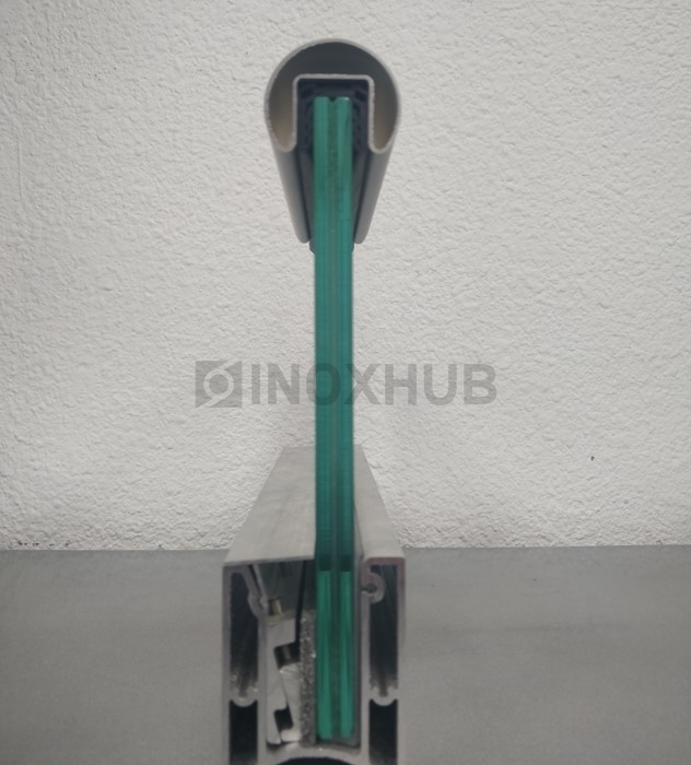 Профиль 80 БАЗА комплект, 60.0×80.0×6000 мм, Анодированный алюминий