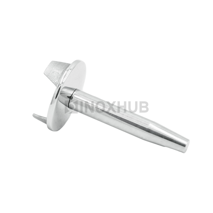 Наконечник штырь сварной облегченный, Ø42.4 мм, AISI 304, GRIT 600