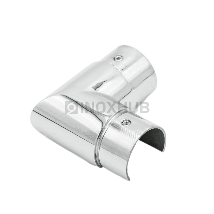 Отвод для поручня с пазом Ø42.4 мм AISI 304 GRIT 600