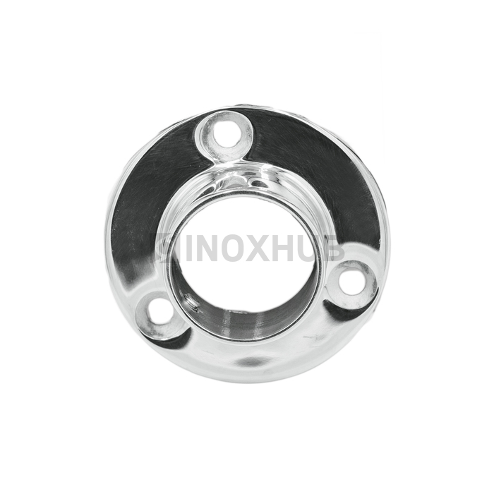 Фланец настенный литой, Ø25.4 мм, AISI 304, GRIT 600