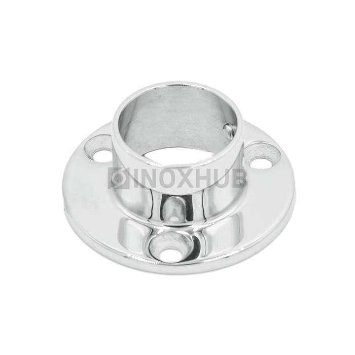 Фланец настенный литой для крепления трубы Ø25.4 мм AISI 304 GRIT 600