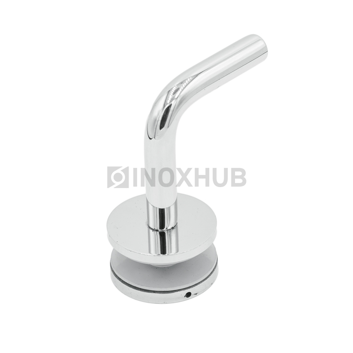 Крепление поручня на стекло без ложемента литое 75.0×60.0 мм AISI 304 GRIT 600