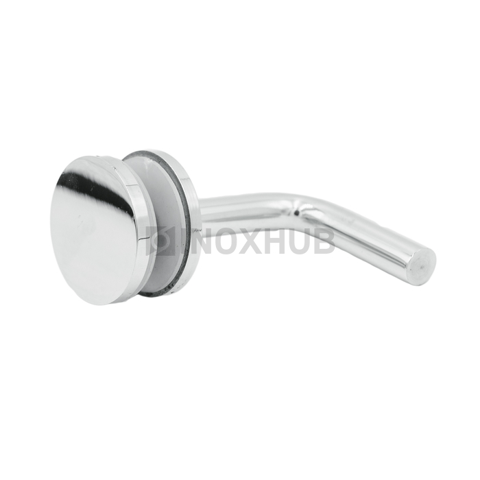 Крепление поручня на стекло без ложемента литое, 75.0×60.0 мм, AISI 304, GRIT 600