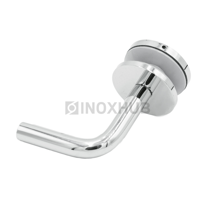 Крепление поручня на стекло без ложемента литое, 75.0×60.0 мм, AISI 304, GRIT 600