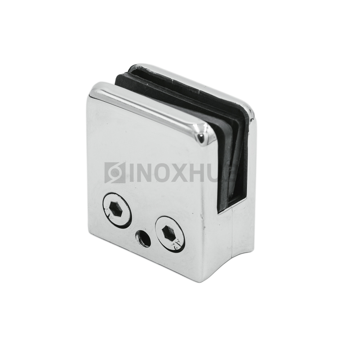 Стеклодержатель штамп. квадратный Ø38.1 мм  стекло 8.0 мм AISI 304 GRIT 600