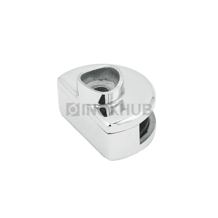 Стеклодержатель одинарный зажимной Ø38.1×60.0 мм, стекло 8.0 мм, AISI 304, GRIT 600