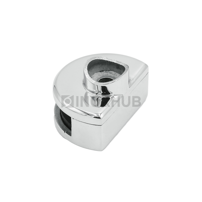 Стеклодержатель одинарный зажимной Ø38.1×60.0 мм, стекло 8.0 мм, AISI 304, GRIT 600