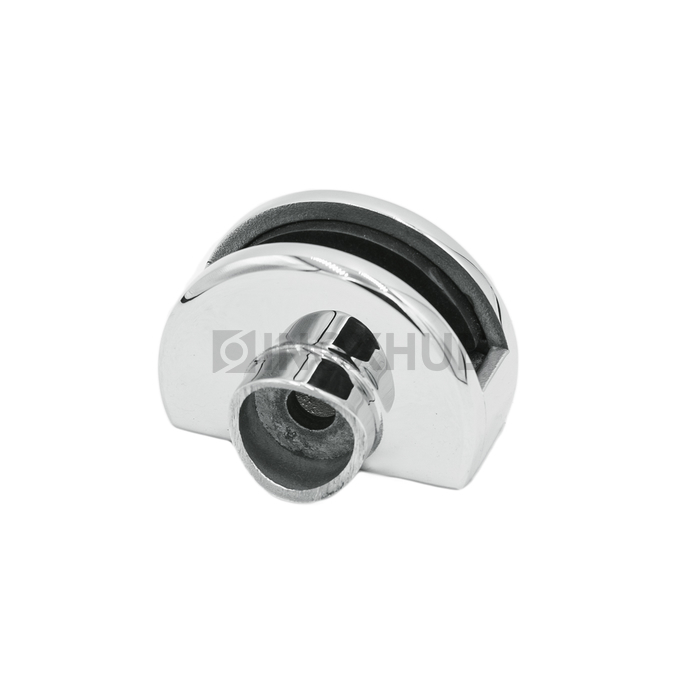 Стеклодержатель одинарный зажимной Ø38.1×60.0 мм, стекло 8.0 мм, AISI 304, GRIT 600