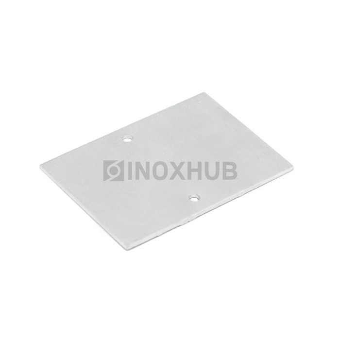 Торцевая заглушка на профиль 80 Анодированный алюминий