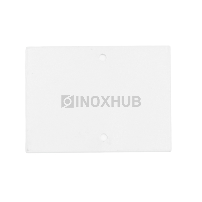 Торцевая заглушка на профиль 80, RAL 9006 серый металлик