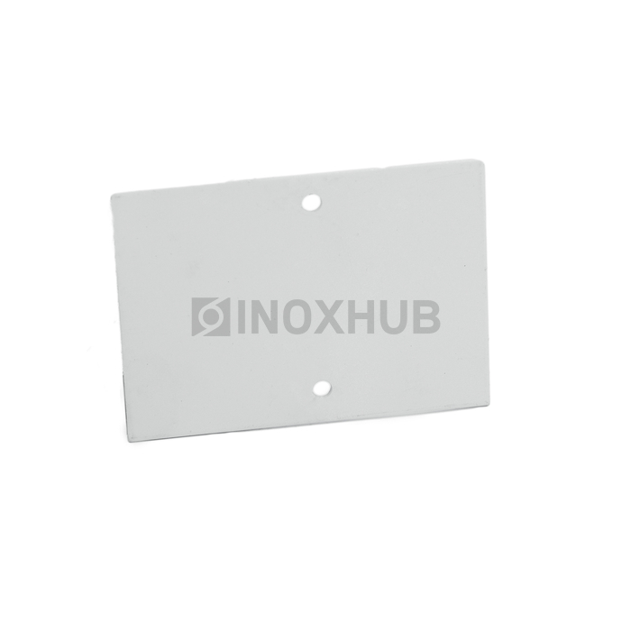 Торцевая заглушка на профиль 80, RAL 9006 серый металлик