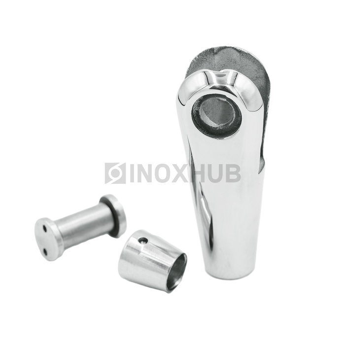 Наконечник для крепления тяги правый, М14 шаг Р=2, AISI 316, GRIT 600