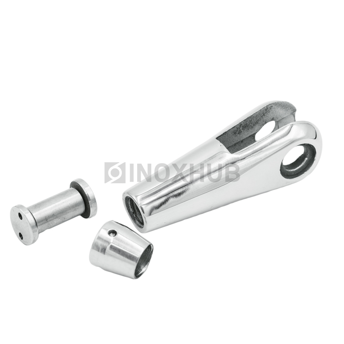 Наконечник для крепления тяги правый М14 шаг Р=2 AISI 316 GRIT 600