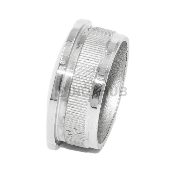 Заглушка литая плоская, Ø38.1 мм, AISI 304, GRIT 600