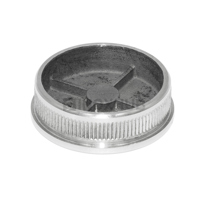 Заглушка литая плоская, Ø50.8 мм, AISI 304, GRIT 600