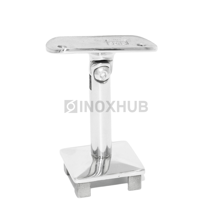 Наконечник штырь литой облегченный с ложементом (Ø50.8) регулируемый 40.0×40.0 мм AISI 304 GRIT 600