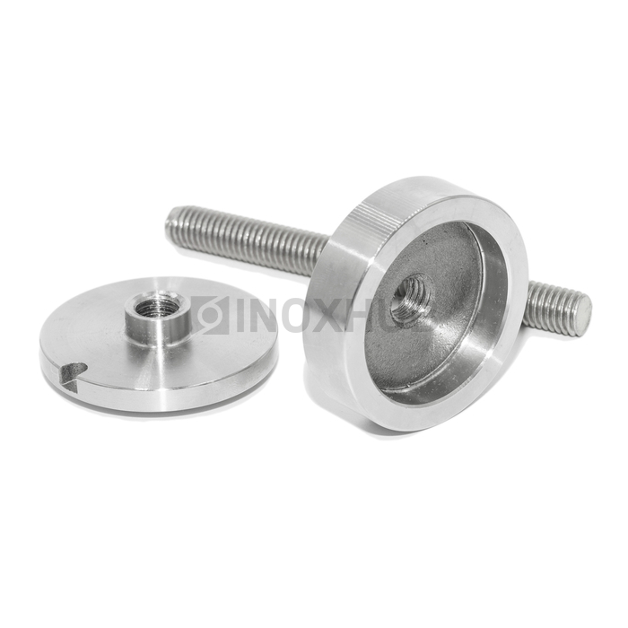 Точечный стеклодержатель стандартный стекло 6.0-30.0 мм М10 AISI 304 GRIT 320