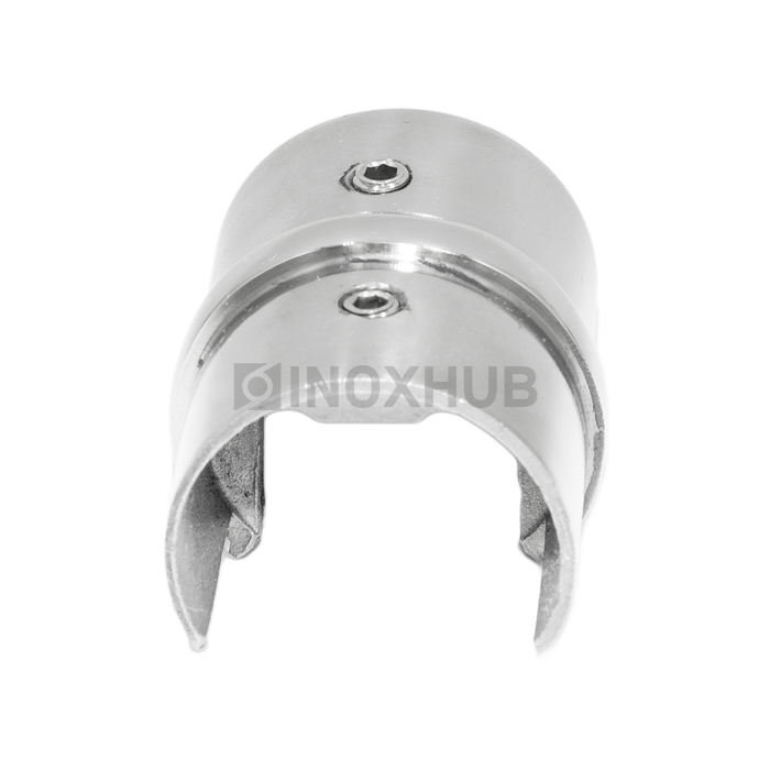 Соединительная муфта для поручня с пазом, Ø42.4 мм, AISI 304, GRIT 600