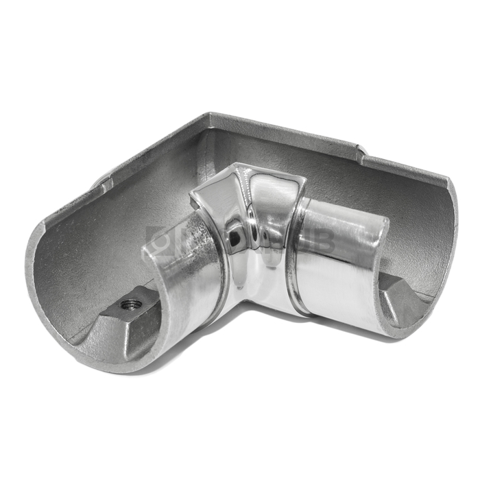 Отвод для поручня с пазом, Ø48.3 мм, AISI 304, GRIT 600