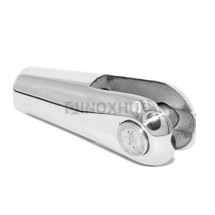 Наконечник для крепления тяги левый, М14 шаг Р=2, AISI 316, GRIT 600