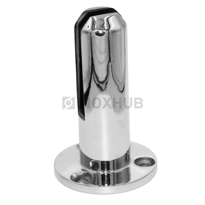 Напольный стеклодержатель литой круглый Ø50×160 мм, AISI 304, GRIT 600