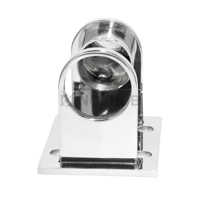 Пластина торцевого крепления стойки под сборку, Ø38.1 мм, AISI 304, GRIT 600