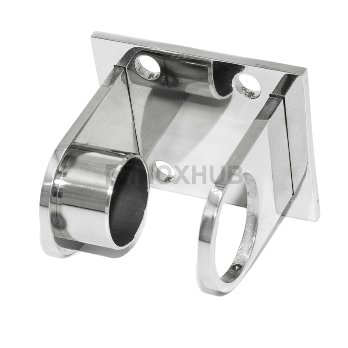 Пластина торцевого крепления стойки под сборку Ø38.1 мм AISI 304 GRIT 600