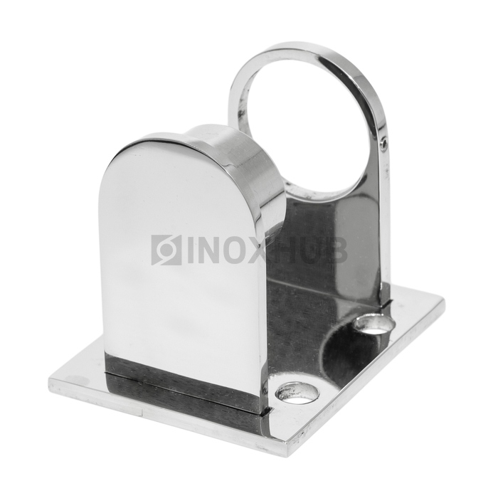 Пластина торцевого крепления стойки под сборку, Ø38.1 мм, AISI 304, GRIT 600