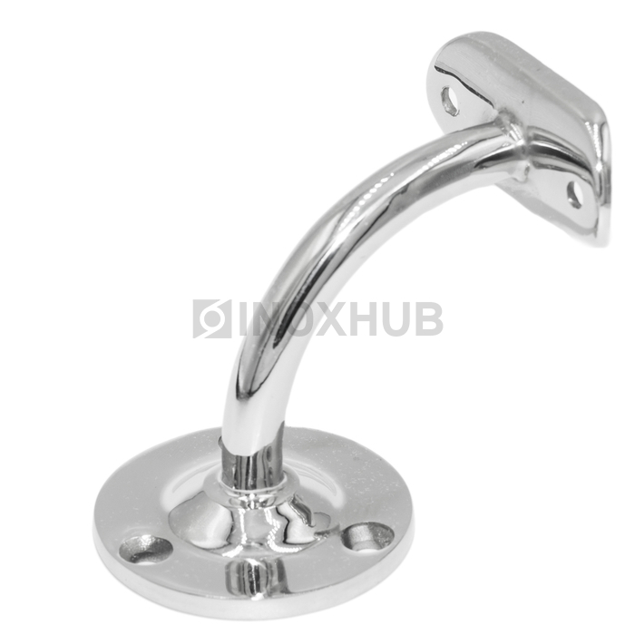 Крепление пристенного поручня с ложементом (Ø38.1) сварное (комб), AISI 304, GRIT 600