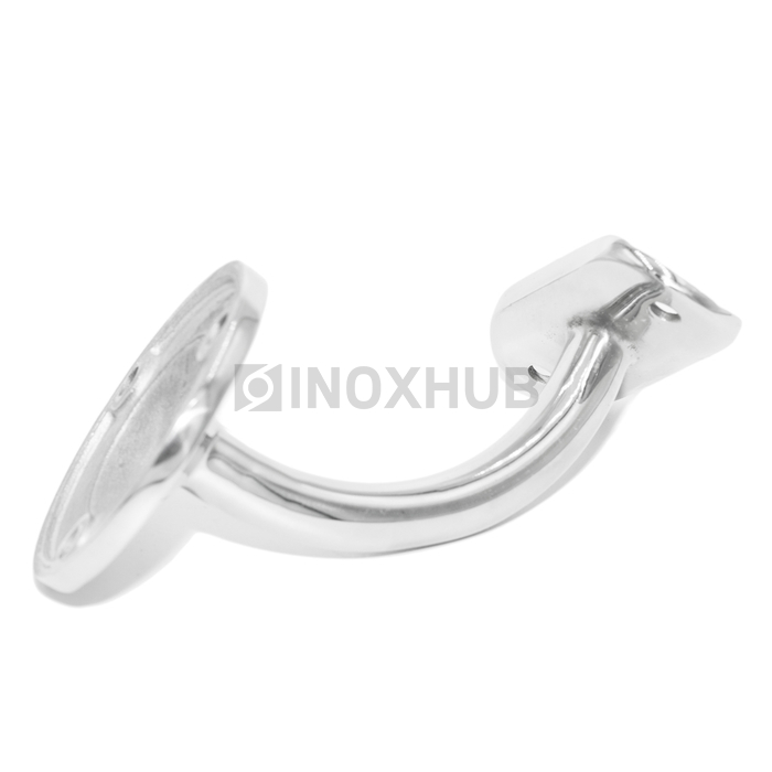 Крепление пристенного поручня с ложементом (Ø38.1) сварное (комб), AISI 304, GRIT 600