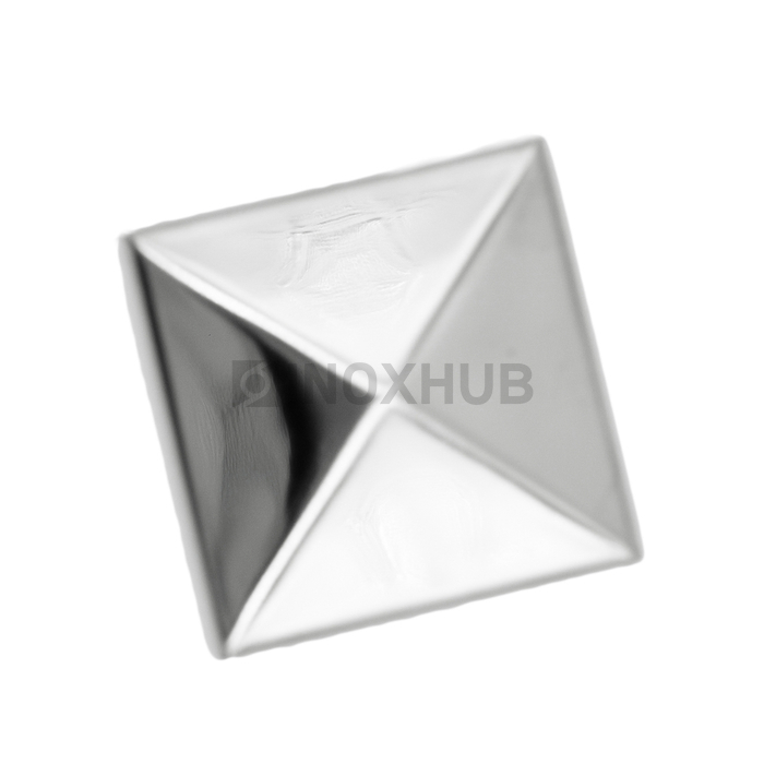 Заглушка сварная, 40.0×40.0 мм, AISI 304, GRIT 600