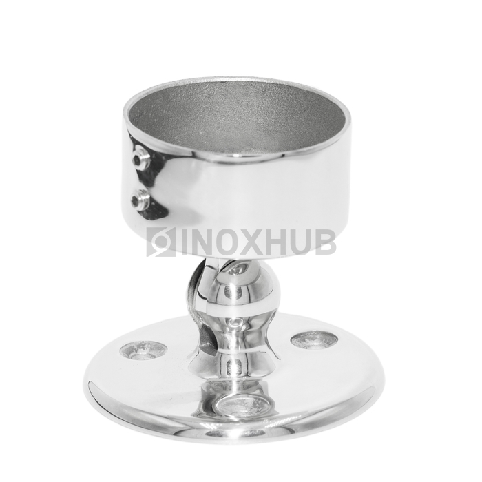 Фланец настенный регулируемый для крепления трубы Ø50.8 мм AISI 304 GRIT 600