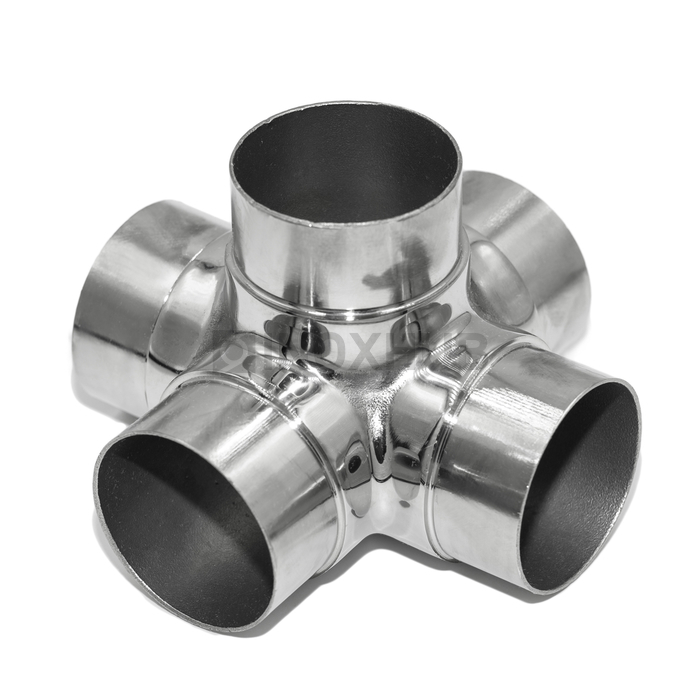 Боковой тройник 90° для труб AISI 304 GRIT 600