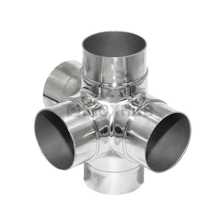 Боковой тройник 90°, AISI 304, GRIT 600