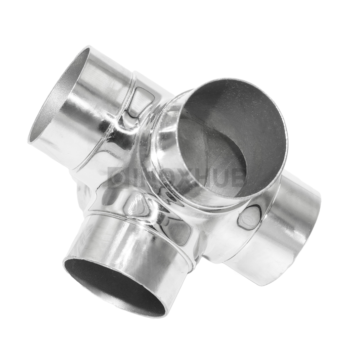 Боковой тройник 90°, AISI 304, GRIT 600