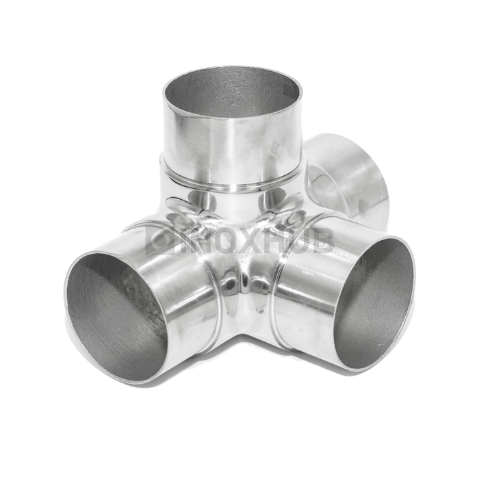 Крестовина боковая для труб Ø50.8×1.5 мм 08Х18Н10 GRIT 600