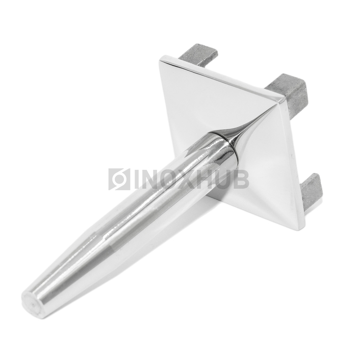 Наконечник штырь литой облегченный, 40.0×40.0 мм, AISI 304, GRIT 600