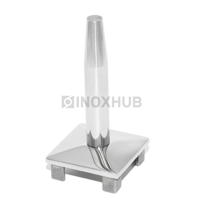 Наконечник штырь литой облегченный 40.0×40.0 мм AISI 304 GRIT 600
