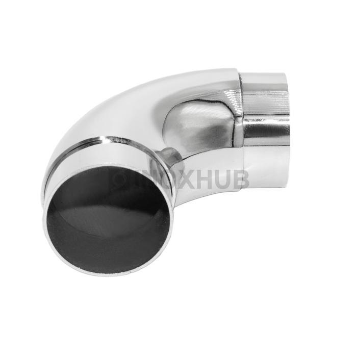 Отвод со вставками  Ø50.8×1.5 мм AISI 201 GRIT 600