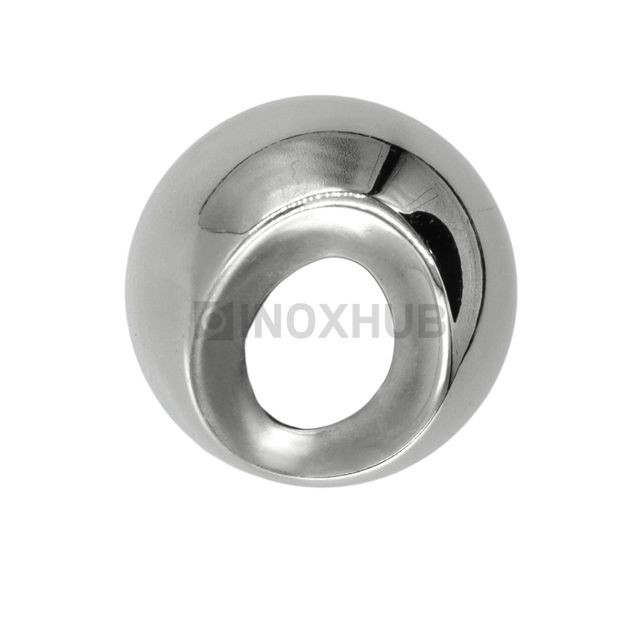 Соединение поручня со стойкой под 30°, Ø38.1 мм, AISI 316, GRIT 600