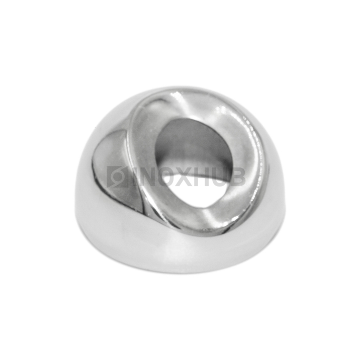 Соединение поручня со стойкой под 30°  Ø38.1 мм AISI 316 GRIT 600