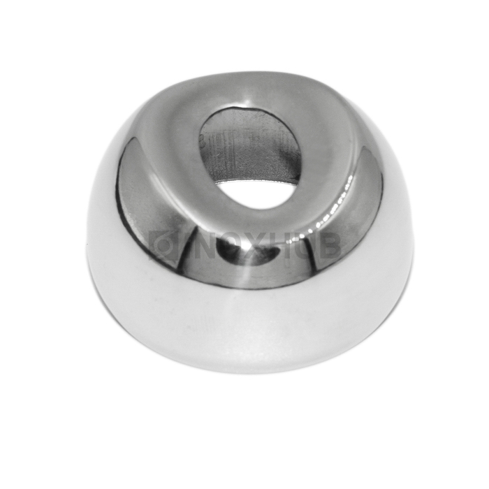 Соединение поручня со стойкой штамп. под 90°, Ø38.1 мм, AISI 316, GRIT 600