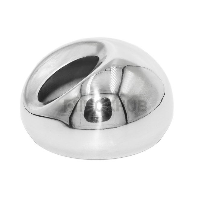 Соединение поручня со стойкой под 30°, Ø50.8 мм, AISI 316, GRIT 600