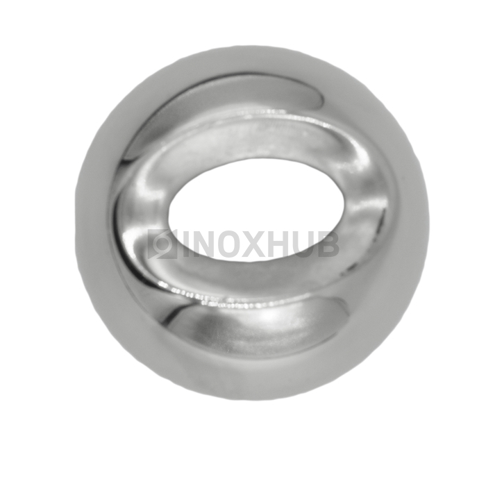 Соединение поручня со стойкой штамп. под 90°, Ø50.8 мм, AISI 316, GRIT 600