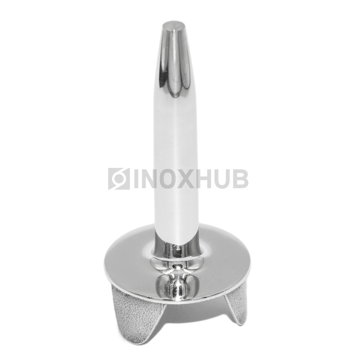 Наконечник штырь сварной облегченный Ø38.1 мм AISI 316 GRIT 600