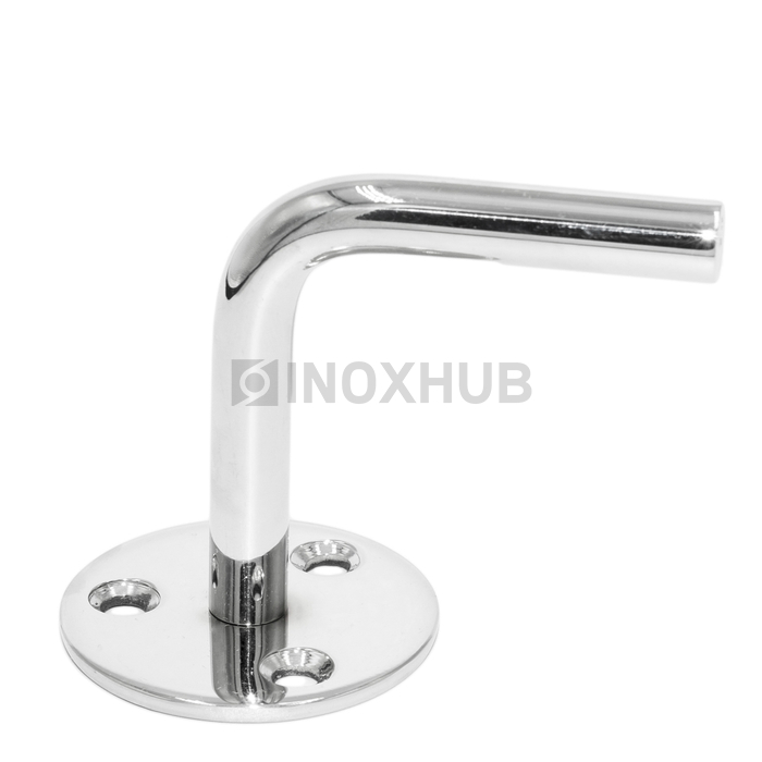 Крепление пристенного поручня без ложемента сварное AISI 316 GRIT 600