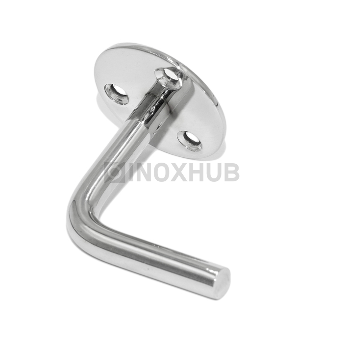 Крепление пристенного поручня без ложемента сварное, AISI 316, GRIT 600