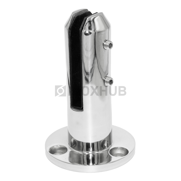 Напольный стеклодержатель литой круглый Ø50×160 мм AISI 316 GRIT 600