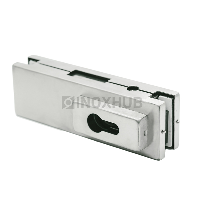 Замок (150С SSS) центральный с прямоугольным ригелем, нерж. сталь матовая
